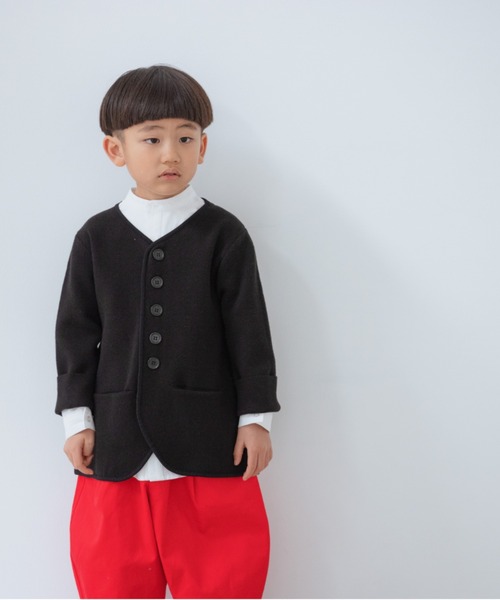 LOWRYS FARM（ローリーズファーム）の「ニットジャケット　261276（ニット/セーター・キッズ・アイボリー/ブラック・110cm/120cm/130cm/140cm/150cm）」の15枚目の写真