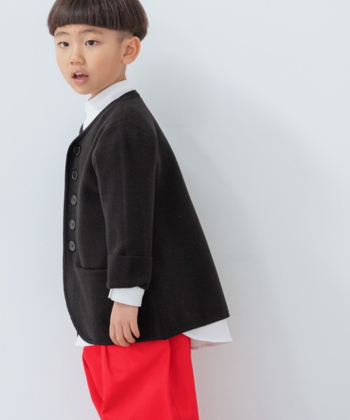 LOWRYS FARM（ローリーズファーム）の「ニットジャケット　261276（ニット/セーター・キッズ・アイボリー/ブラック・110cm/120cm/130cm/140cm/150cm）」の14枚目の写真