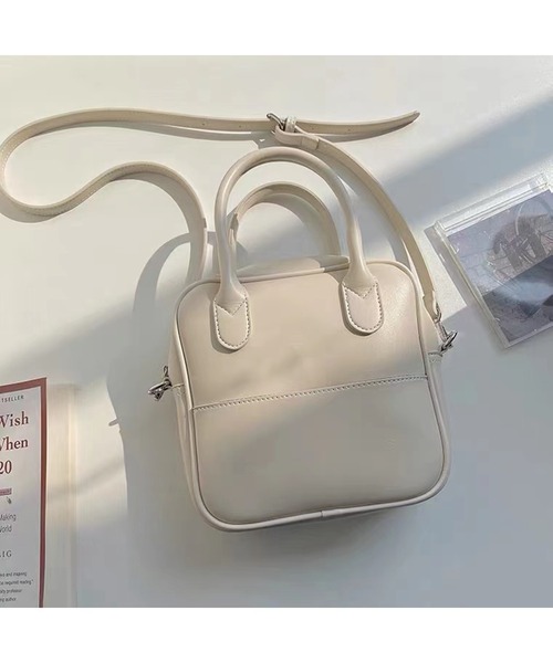 lala Born（ララボーン）の「2wayミニボストン（ハンドバッグ・レディース・ブラック/グレー/イエロー/アイボリー・FREE）」の2枚目の写真