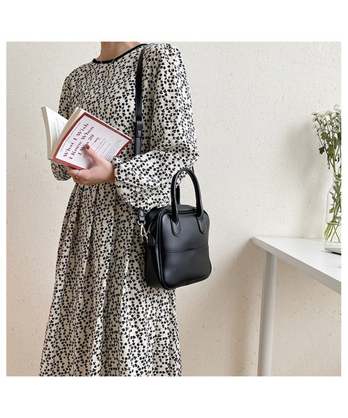 lala Born（ララボーン）の「2wayミニボストン（ハンドバッグ・レディース・ブラック/グレー/イエロー/アイボリー・FREE）」の6枚目の写真