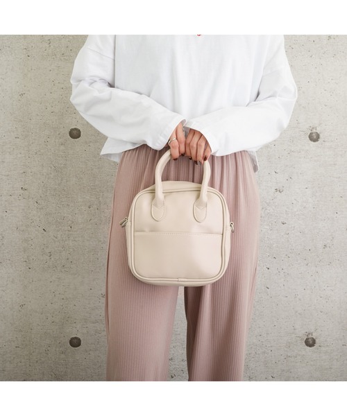 lala Born（ララボーン）の「2wayミニボストン（ハンドバッグ・レディース・ブラック/グレー/イエロー/アイボリー・FREE）」の8枚目の写真