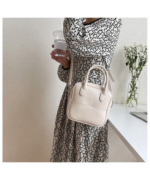 lala Born（ララボーン）の「2wayミニボストン（ハンドバッグ・レディース・ブラック/グレー/イエロー/アイボリー・FREE）」の10枚目の写真