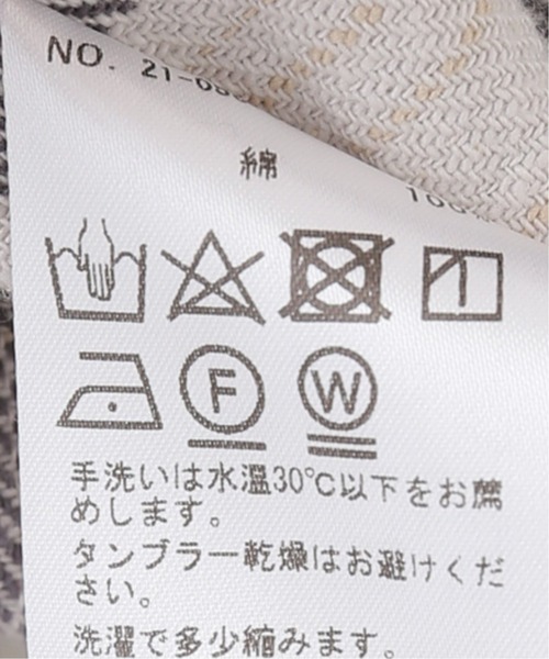 EDIFICE LA BOUCLE（エディフィスラブークル）の「【LA BOUCLE / ラブークル】オーバーマウンテンシャツ チェック（シャツ/ブラウス・メンズ・アイボリー/モスグリーン/スカイブルー・1/2）」の17枚目の写真