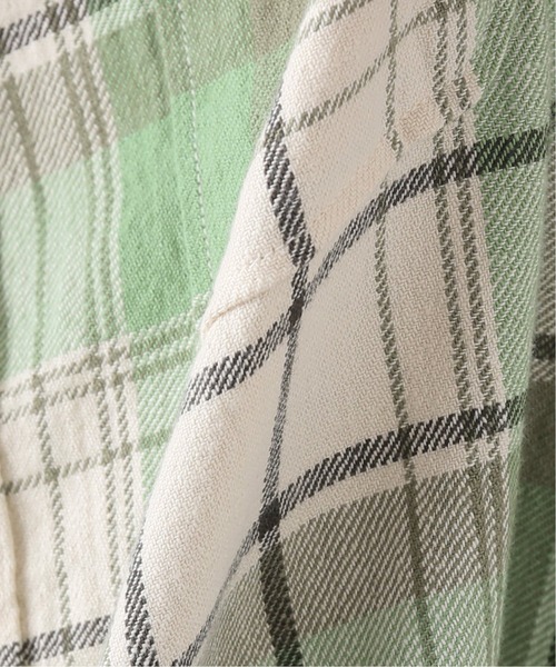 EDIFICE LA BOUCLE（エディフィスラブークル）の「【LA BOUCLE / ラブークル】オーバーマウンテンシャツ チェック（シャツ/ブラウス・メンズ・アイボリー/モスグリーン/スカイブルー・1/2）」の19枚目の写真