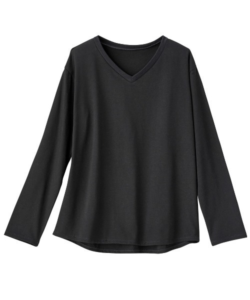 GeeRA(ジーラ)の「綿100%きれいめロンT(Vネック)(Tシャツ/カットソー・レディース・ラベンダー/オフホワイト/ブラック/その他・X-LARGE/SMALL/LARGE/MEDIUM/XX-LARGE)」の14枚目の写真