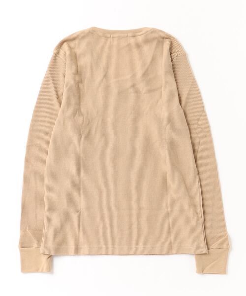 Mag.(マグ)の「【RDS】Vネックワッフルカットソー(Tシャツ/カットソー・メンズ・カーキ/ネイビー/ベージュ/グレー/ライトピンク/ブラック/ホワイト・X-LARGE/MEDIUM/LARGE)」の11枚目の写真