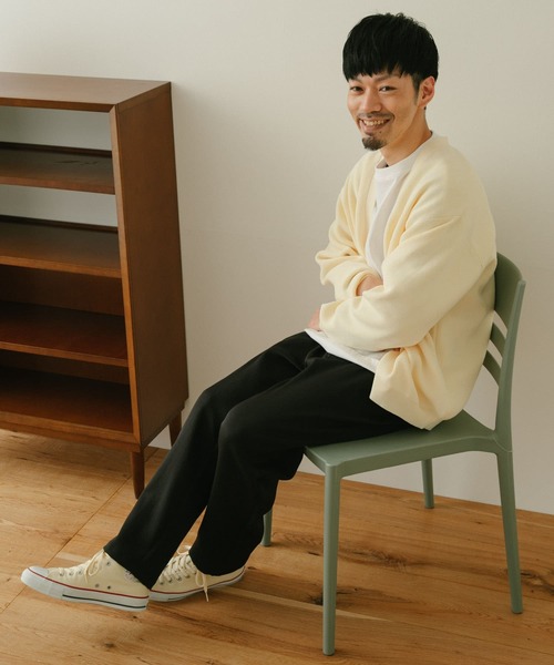 ITEMS URBANRESEARCH（アイテムズ アーバンリサーチ）の「ミラノリブ カーディガン（カーディガン/ボレロ・メンズ・ブラック/モカ/オフホワイト・MEDIUM/LARGE）」の10枚目の写真