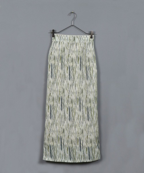 &g'aime（アンジェム）の「【&g’aime】アートペイントタイトスカート（スカート・レディース・チャコールグレー/ブルー・FREE）」の20枚目の写真