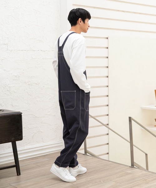 LAKOLE（ラコレ）の「ステップツイルオーバーオール[セットアップ対応] / 261225（サロペット/オーバーオール・メンズ・ブラック/グレー/ネイビー・MEDIUM/LARGE）」の5枚目の写真