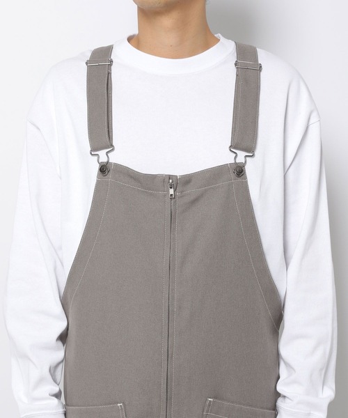 ちゅら出品　グレープ×2 LAKOLE（ラコレ）の「ステップツイルオーバーオール