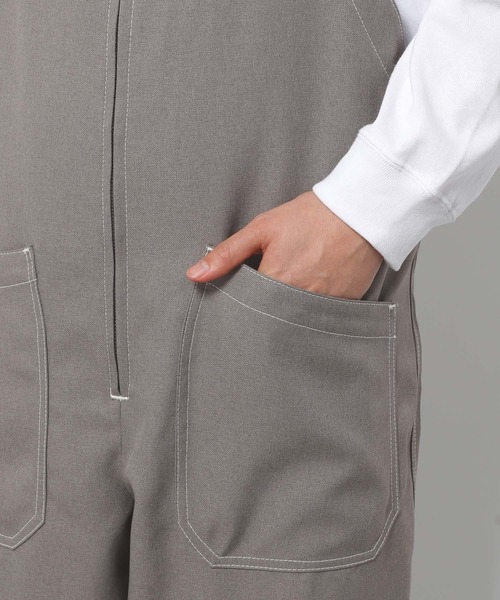 LAKOLE（ラコレ）の「ステップツイルオーバーオール[セットアップ対応