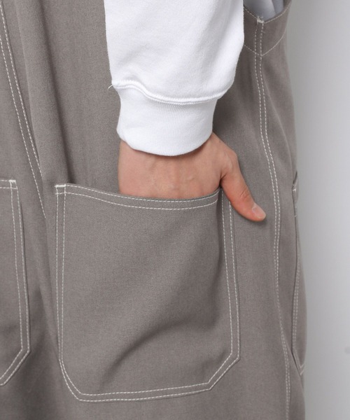 LAKOLE（ラコレ）の「ステップツイルオーバーオール[セットアップ対応] / 261225（サロペット/オーバーオール・メンズ・ブラック/グレー/ネイビー・MEDIUM/LARGE）」の15枚目の写真