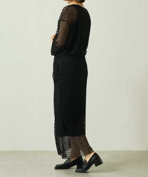 Lui's（ルイス）の「レイヤードメッシュスカート（スカート・レディース・ホワイト/ブラック/イエロー・FREE）」の5枚目の写真