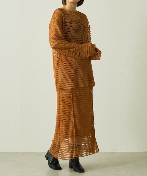 Lui's（ルイス）の「レイヤードメッシュスカート（スカート・レディース・ホワイト/ブラック/イエロー・FREE）」の7枚目の写真