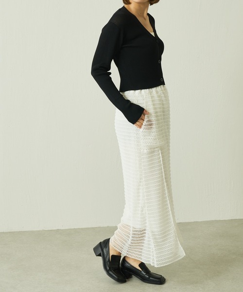 Lui's（ルイス）の「レイヤードメッシュスカート（スカート・レディース・ホワイト/ブラック/イエロー・FREE）」の8枚目の写真