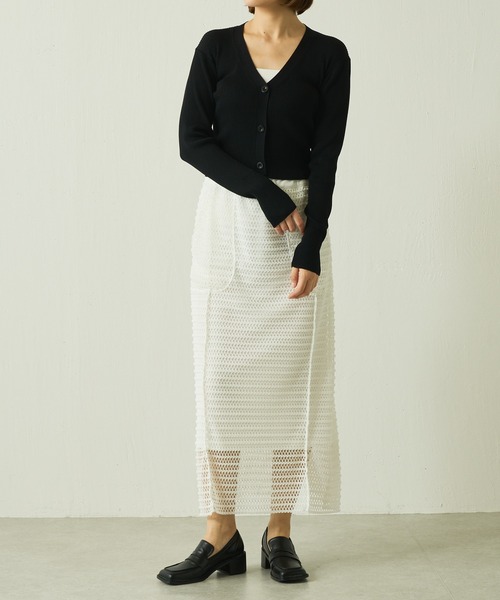 Lui's（ルイス）の「レイヤードメッシュスカート（スカート・レディース・ホワイト/ブラック/イエロー・FREE）」の19枚目の写真