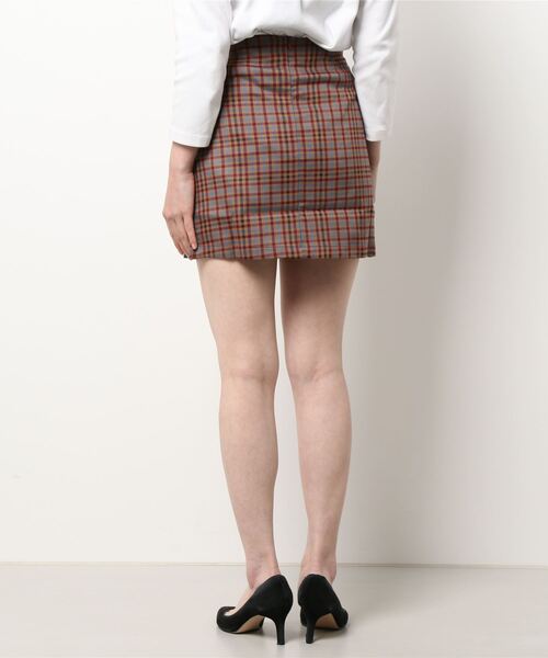 lissi Boutique(リージーブティック)の「【lissi Boutique】ヴィンテージハイウェストチエックミニスカート(スカート・レディース・ブラウン・MEDIUM)」の4枚目の写真