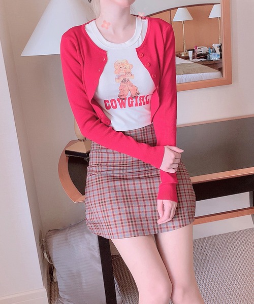 lissi Boutique(リージーブティック)の「【lissi Boutique】ヴィンテージハイウェストチエックミニスカート(スカート・レディース・ブラウン・MEDIUM)」の9枚目の写真
