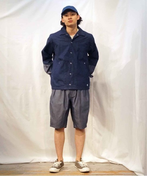BROOKLYN OVERALL(ブルックリンオーバーオール)の「バルーンショーツ(デニムパンツ・メンズ・その他1/ネイビー・MEDIUM/LARGE)」の13枚目の写真