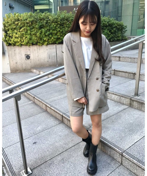 INGNI（イング）の「Wテーラー／ジャケット(セットアップ対応)（テーラードジャケット・レディース・ブラック/ベージュ/グリーン/ブラウン系その他2・M）」の6枚目の写真