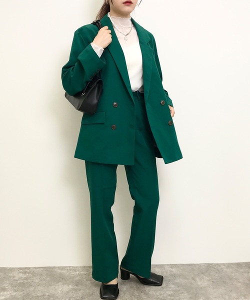 INGNI（イング）の「Wテーラー／ジャケット(セットアップ対応)（テーラードジャケット・レディース・ブラック/ベージュ/グリーン/ブラウン系その他2・M）」の8枚目の写真