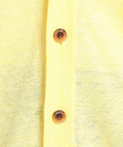 TOMORROWLAND （トゥモローランド）の「プレーンリネン Vネックカーディガン（カーディガン/ボレロ・レディース・チャコールグレー/ライトブルー/レッド/ライトイエロー/シルバー系その他/ピンク/ダークグリーン・S）」の17枚目の写真