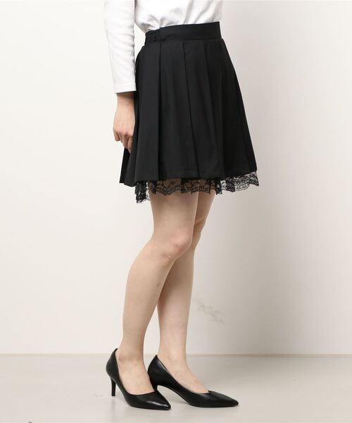 Jamie エーエヌケー(ジェイミーエーエヌケー)の「プリーツSK(スカート・レディース・ブラック/ブルー・M)」の3枚目の写真