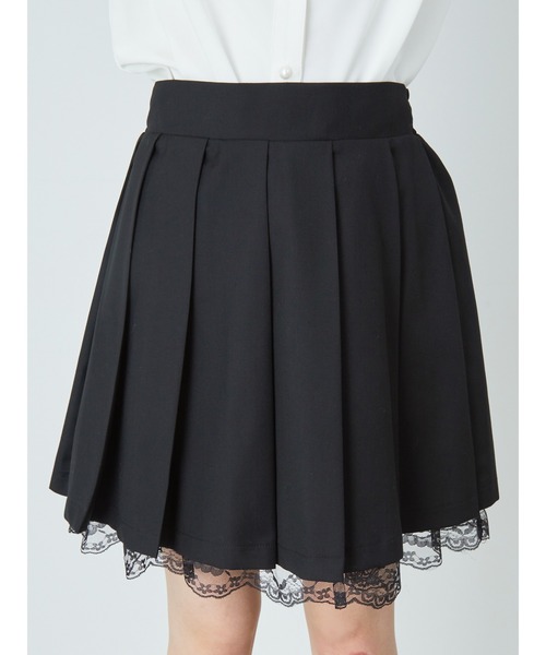 Jamie エーエヌケー(ジェイミーエーエヌケー)の「プリーツSK(スカート・レディース・ブラック/ブルー・M)」の7枚目の写真