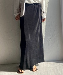 She's Closet（シーズクローゼット）の「【セルフカット対応】Iラインハイウエスト細プリーツロングスカート（スカート）」