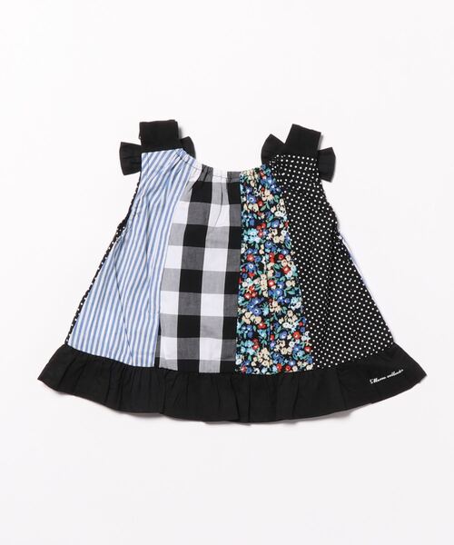 RAGMART（ラグマート）の「パッチワークノースリーブチュニック（チュニック・キッズ・ブラック/オフホワイト・80ｃｍ/90cm/95cm）」の8枚目の写真