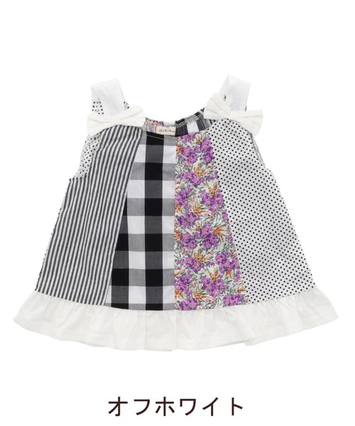 RAGMART（ラグマート）の「パッチワークノースリーブチュニック（チュニック・キッズ・ブラック/オフホワイト・80ｃｍ/90cm/95cm）」の15枚目の写真