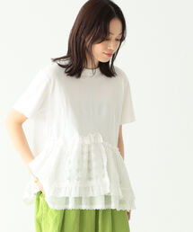 BEAMS BOY | TORI-TO × BEAMS BOY / レース ティアード ショートスリーブ(Tシャツ/カットソー)