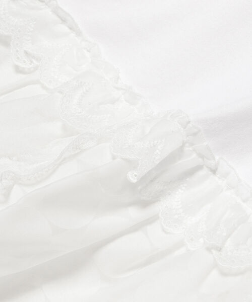 BEAMS BOY（ビームスボーイ）の「TORI-TO × BEAMS BOY / レース ティアード ショートスリーブ（Tシャツ/カットソー・レディース・ホワイト/ブラック・ONE SIZE）」の17枚目の写真