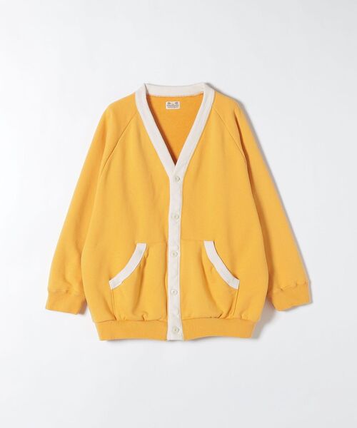SUNNY SPORTS(サニースポーツ)の「【SHIPS any別注】SUNNY SPORTS:〈ウォッシャブル〉カレッジ スウェット カーディガン(カーディガン/ボレロ・レディース・ネイビー/イエロー・ONE SIZE)」の3枚目の写真