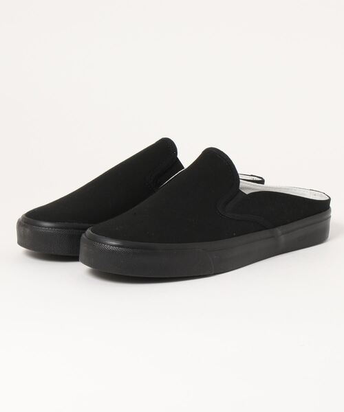 STYLEBLOCK(スタイルブロック)の「カカトなしスリッポンシューズ(スリッポン・メンズ・ブラック×ブラック/ホワイト/ブラック・28.0cm/27.0cm/26.5cm/25.5cm/25.0cm/26.0cm)」の3枚目の写真