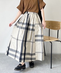 un dix cors | WEB限定　チェックスカート(スカート)