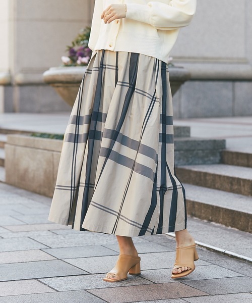un dix cors（アンディコール）の「待望の新色追加！　チェックスカート（スカート・レディース・ホワイト/ブラック/ブルー/レッド/グリーン/ボルドー/ブルー系その他・FREE）」の12枚目の写真