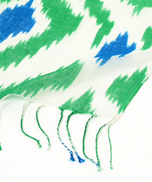 Ray BEAMS(レイビームス)の「BE NOT INHOSPITABLE TO STRANGERS / カスリ ストール(ストール/ショール・レディース・ピンク/グリーン・ONE SIZE)」の7枚目の写真