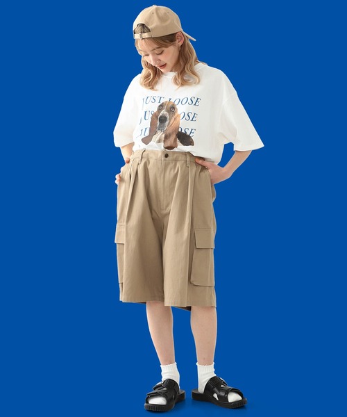 YUYA × BeAMS DOT(ユウヤバイビームスドット)の「YUYA × BeAMS DOT / インタック ハーフ カーゴショーツ(その他パンツ・メンズ・ブラック/ベージュ・MEDIUM/LARGE)」の9枚目の写真