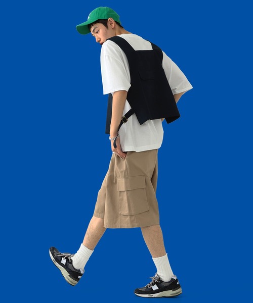 YUYA × BeAMS DOT(ユウヤバイビームスドット)の「YUYA × BeAMS DOT / インタック ハーフ カーゴショーツ(その他パンツ・メンズ・ブラック/ベージュ・MEDIUM/LARGE)」の8枚目の写真