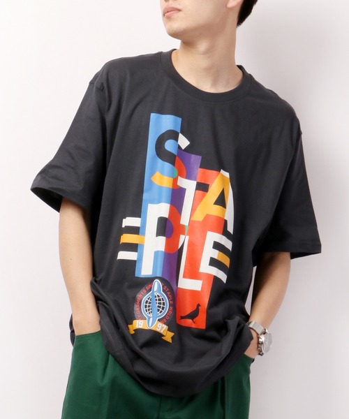 staple（ステイプル）の「STAPLE 半袖ロゴTシャツ（Tシャツ/カットソー・メンズ・ホワイト/ブラック/ネイビー/イエロー/オレンジ/ホワイト系その他/ブルー系その他/ホワイト系その他2/ホワイト系その他3/ブルー・L/XL/2XL/M）」の6枚目の写真