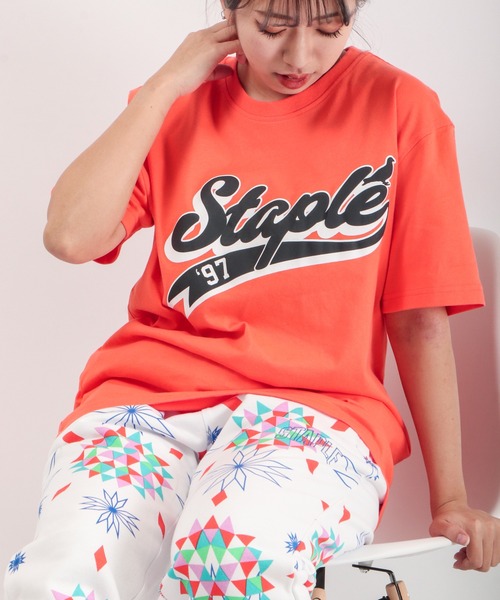 staple（ステイプル）の「STAPLE 半袖ロゴTシャツ（Tシャツ/カットソー・メンズ・ホワイト/ブラック/ネイビー/イエロー/オレンジ/ホワイト系その他/ブルー系その他/ホワイト系その他2/ホワイト系その他3/ブルー・L/XL/2XL/M）」の10枚目の写真