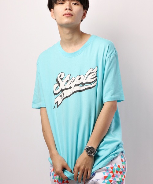 staple（ステイプル）の「STAPLE 半袖ロゴTシャツ（Tシャツ/カットソー・メンズ・ホワイト/ブラック/ネイビー/イエロー/オレンジ/ホワイト系その他/ブルー系その他/ホワイト系その他2/ホワイト系その他3/ブルー・L/XL/2XL/M）」の7枚目の写真