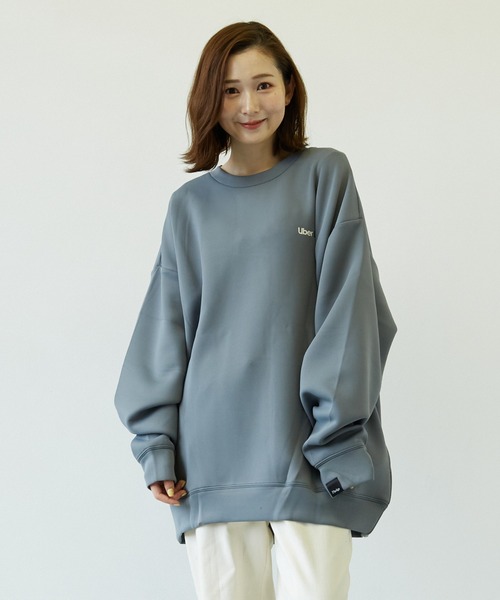 Pledge(プレッジ)の「【pledge】ダンボールポンチPT入りクルー/Nトレーナー(BL)(スウェット・メンズ・ホワイト/ブラック/パープル/ブラウン/ブルー・MEDIUM/LARGE)」の5枚目の写真