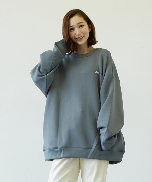 Pledge(プレッジ)の「【pledge】ダンボールポンチPT入りクルー/Nトレーナー(BL)(スウェット・メンズ・ホワイト/ブラック/パープル/ブラウン/ブルー・MEDIUM/LARGE)」の11枚目の写真