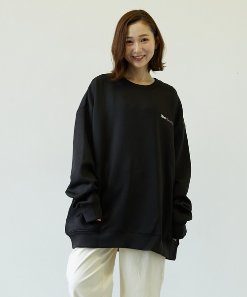 Pledge(プレッジ)の「【pledge】ダンボールポンチPT入りクルー/Nトレーナー(BL)(スウェット・メンズ・ホワイト/ブラック/パープル/ブラウン/ブルー・MEDIUM/LARGE)」の6枚目の写真