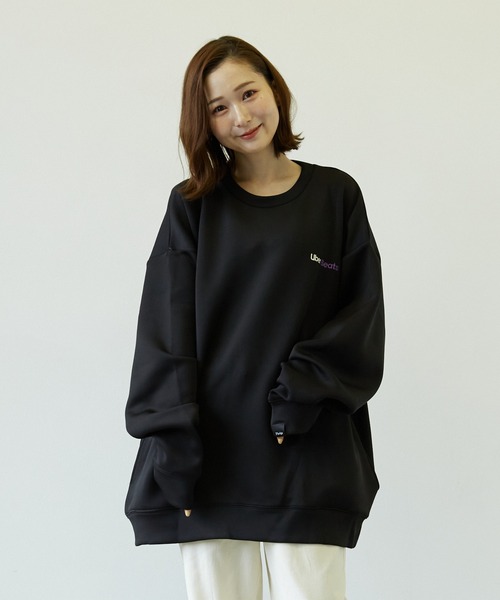 Pledge(プレッジ)の「【pledge】ダンボールポンチPT入りクルー/Nトレーナー(BL)(スウェット・メンズ・ホワイト/ブラック/パープル/ブラウン/ブルー・MEDIUM/LARGE)」の7枚目の写真