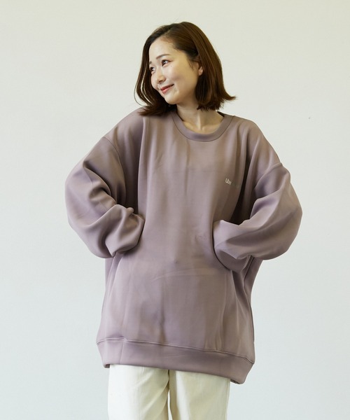 Pledge(プレッジ)の「【pledge】ダンボールポンチPT入りクルー/Nトレーナー(BL)(スウェット・メンズ・ホワイト/ブラック/パープル/ブラウン/ブルー・MEDIUM/LARGE)」の16枚目の写真