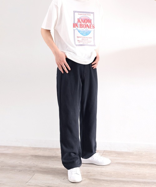 classicalelf（クラシカルエルフ）の「relax wide denim pants /リラックスワイドストレート無地デニム＆チノパンツ（デニムパンツ・メンズ・ナチュラル/ブラック/ベージュ系その他/ワンウォッシュ/ブルー/ブラック系その他/グレイッシュベージュ/グリーン・MEDIUM/X-LARGE/LARGE/XX-LARGE/XXX-LARGE/SMALL）」の16枚目の写真