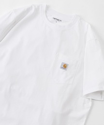 【Carhartt/カーハート】 ワンポイント ブランドロゴ 半袖ポケット付Tシャツ/POCKET T-SHIRT